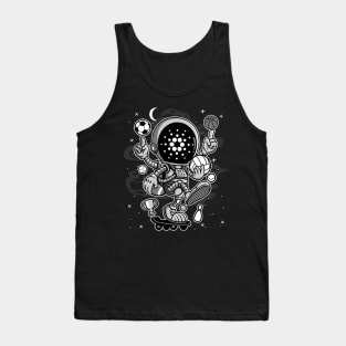 Astronaut Skate Cardano ADA Coin To The Moon Crypto Token Cryptocurrency Blockchain Wallet Birthday Gift For Men Women Kids Tank Top